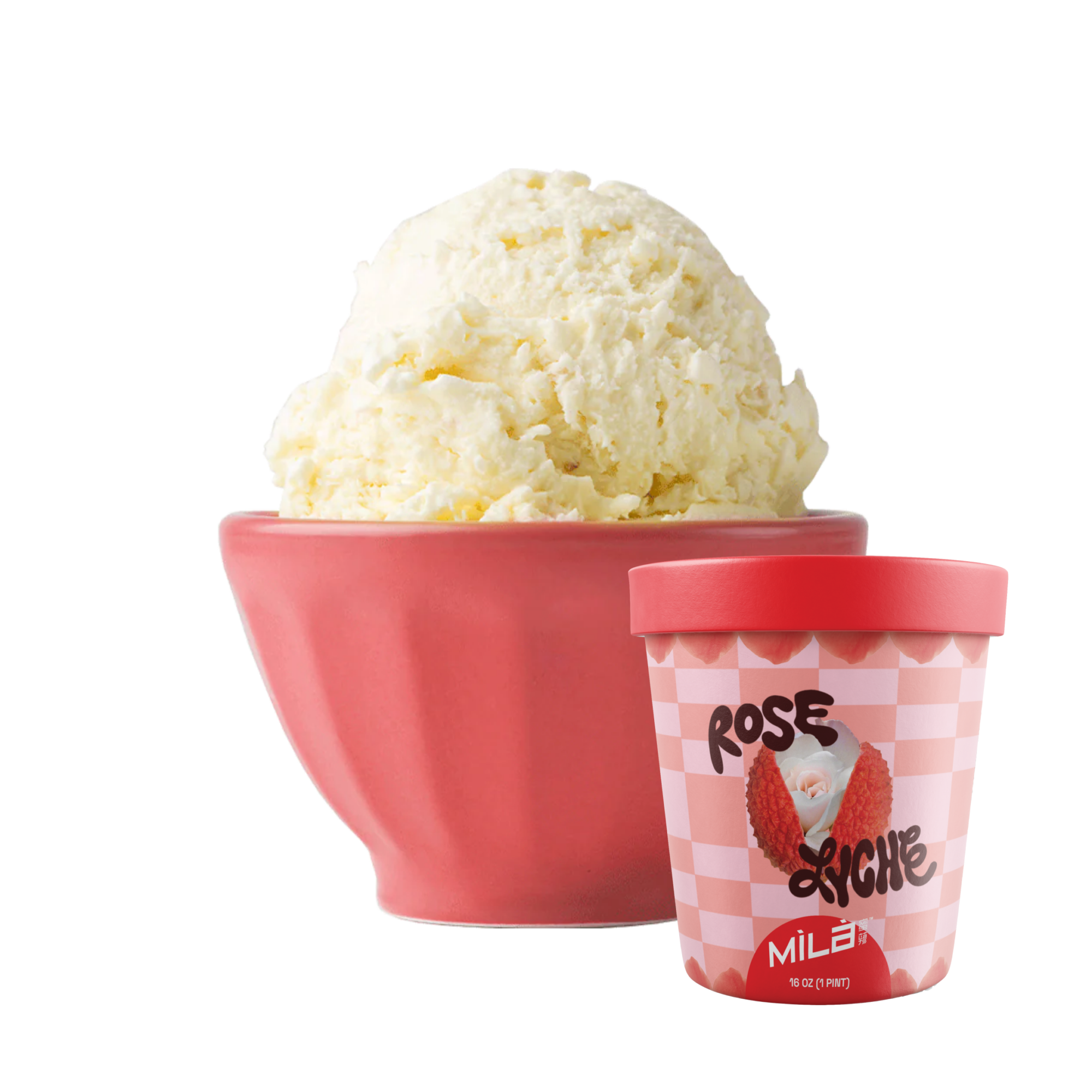 Rose Lychee Ice Cream